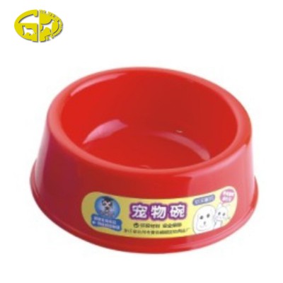 Cheap high quality convenient plastic round pet dog bowl container